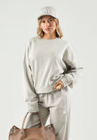 ADIDAS PERFORMANCE Felpa girocollo Essentials Small beige da donna JI6069 . ADIDAS PERFORMANCE 