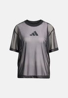 ADIDAS PERFORMANCE T-shirt a manica corta nera da donna in rete JM3737 . ADIDAS PERFORMANCE 