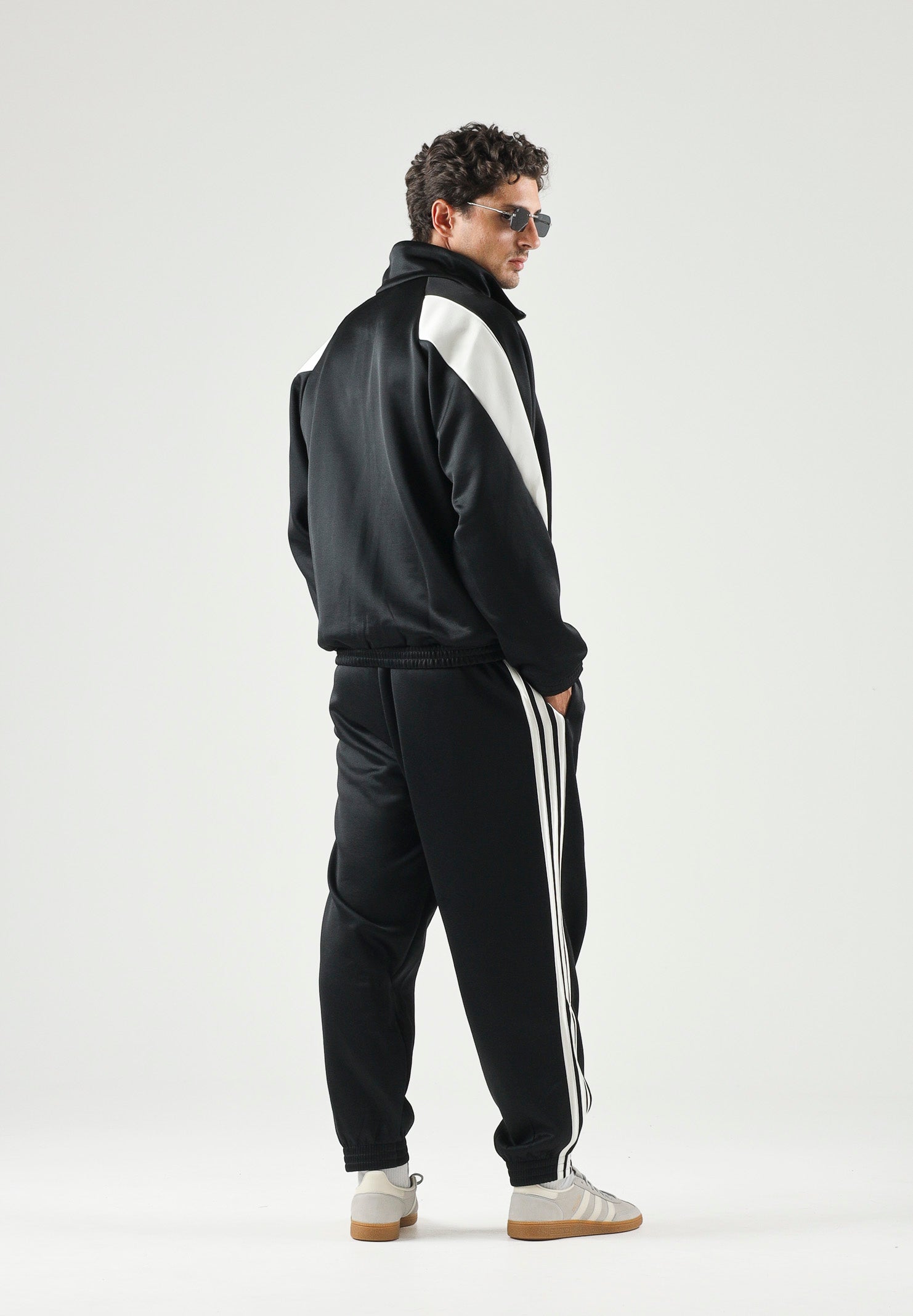 ADIDAS PERFORMANCE Felpa con zip Stadium nera da uomo JN1821 . ADIDAS PERFORMANCE 