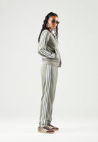 ADIDAS PERFORMANCE Tuta ESSENTIALS 3-STRIPES TRACKSUIT verde salvia da donna JX0509 . ADIDAS PERFORMANCE 