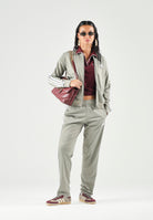 ADIDAS PERFORMANCE Tuta ESSENTIALS 3-STRIPES TRACKSUIT verde salvia da donna JX0509 . ADIDAS PERFORMANCE 