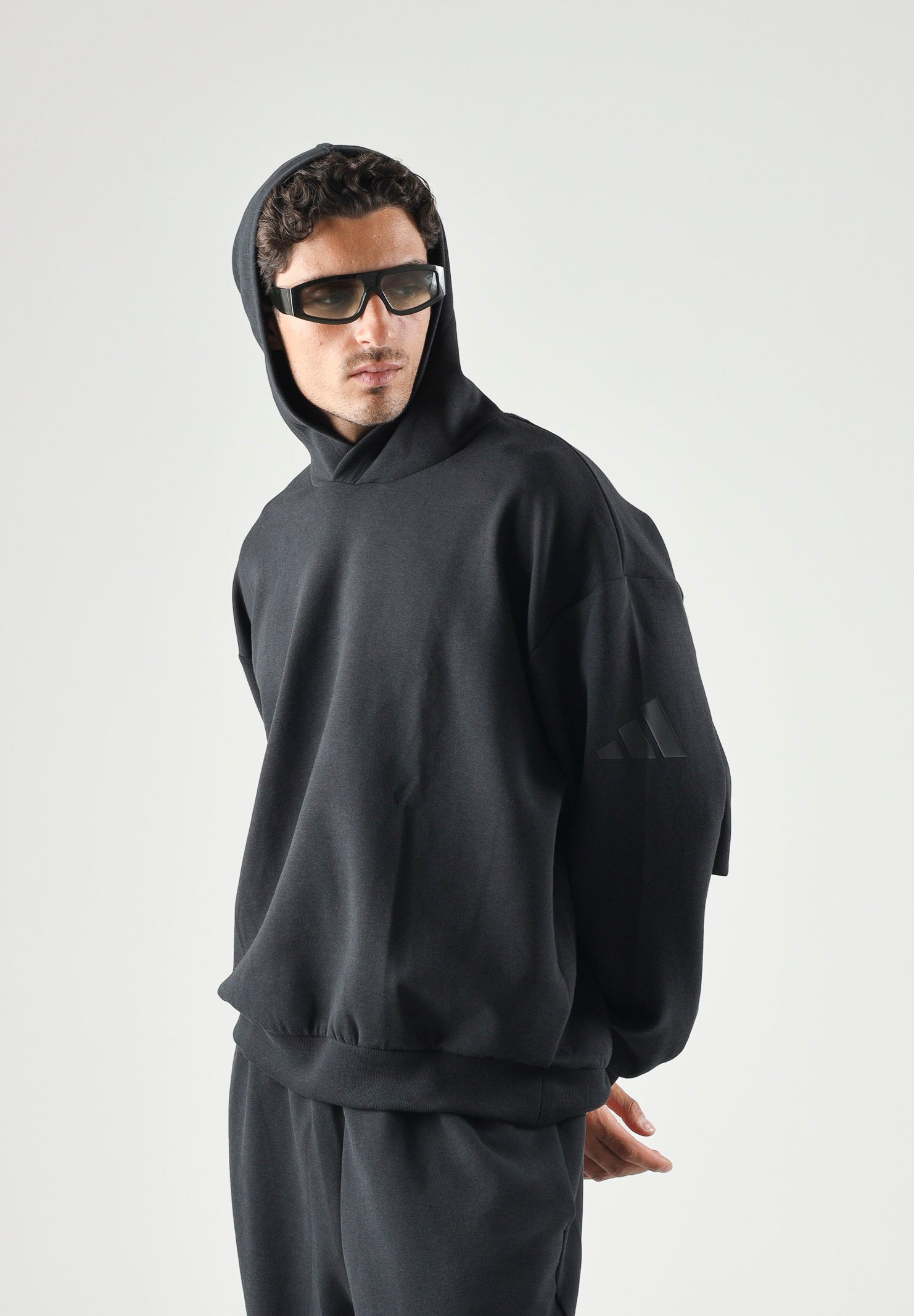 ADIDAS PERFORMANCE Felpa con cappuccio Black nero da uomo. KB8085 . ADIDAS PERFORMANCE 