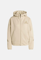 ADIDAS PERFORMANCE Felpa con zip ZNE beige da donna KE4746 . ADIDAS PERFORMANCE 