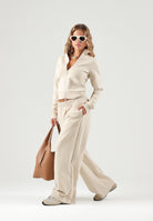 ADIDAS PERFORMANCE Pantaloni SOFT LUX  Linen beige da  donna. KE6829 . ADIDAS PERFORMANCE 