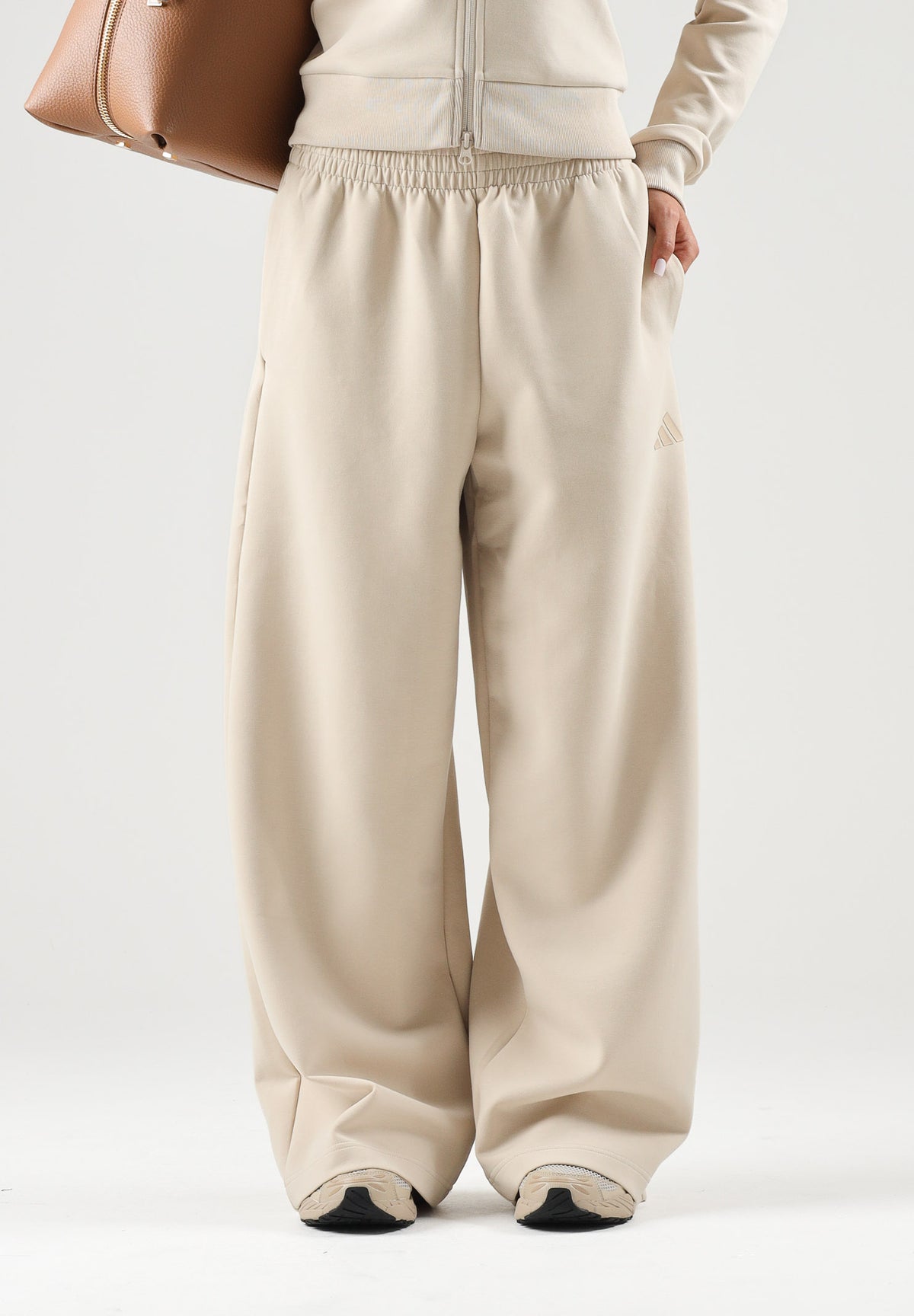 ADIDAS PERFORMANCE Pantaloni SOFT LUX  Linen beige da  donna. KE6829 . ADIDAS PERFORMANCE 