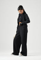 ADIDAS PERFORMANCE Felpa con zip SOFT LUX nero da donna. KE9141 . ADIDAS PERFORMANCE 