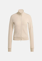 ADIDAS PERFORMANCE Felpa SOFT LUX SLIM TRACK TOP Crystal Linen beige chiaro donna. KE9143 . ADIDAS PERFORMANCE 