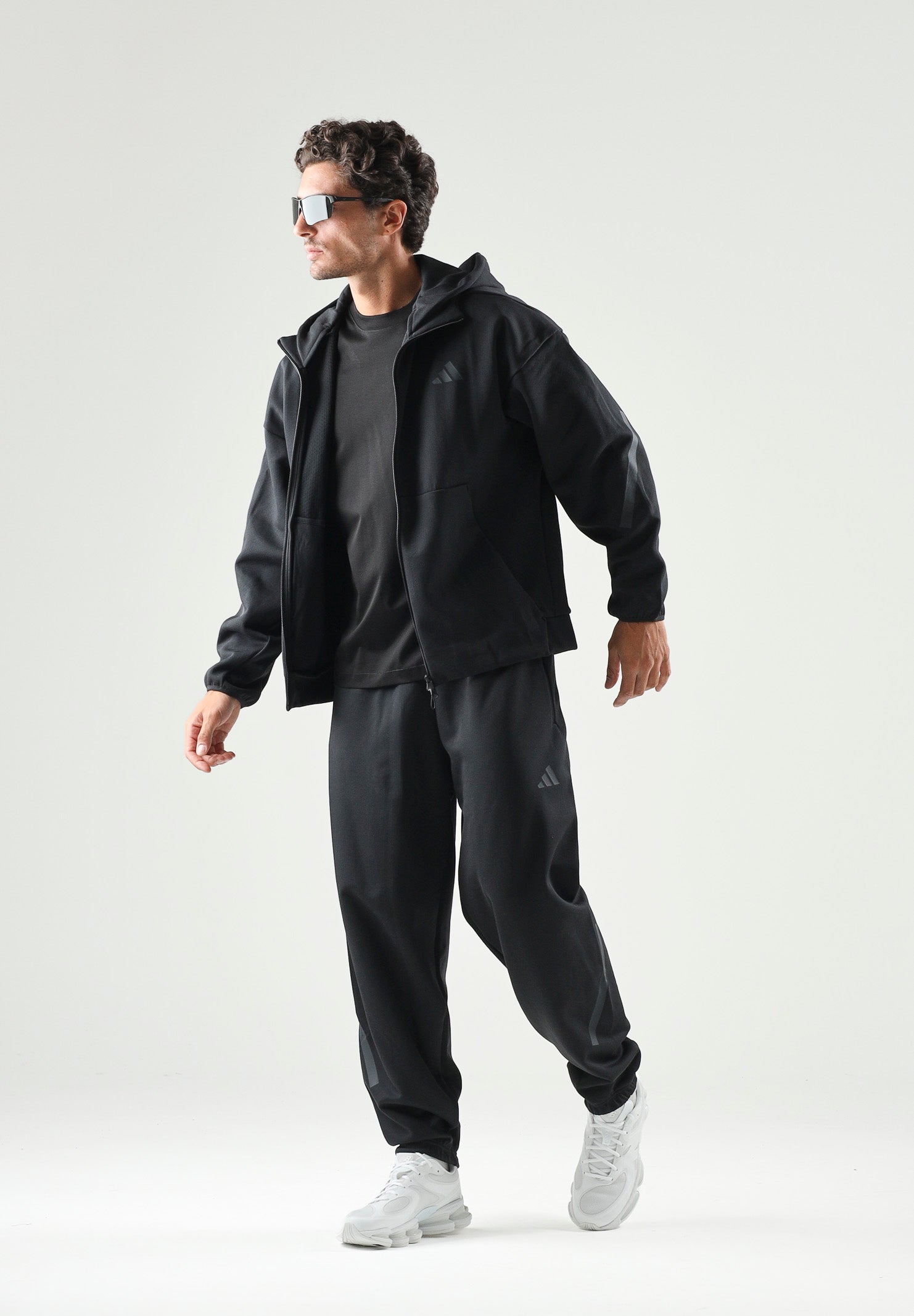 ADIDAS PERFORMANCE Felpa Z.N.E. FULL-ZIP HOODIE nera da uomo KF3827 . ADIDAS PERFORMANCE 