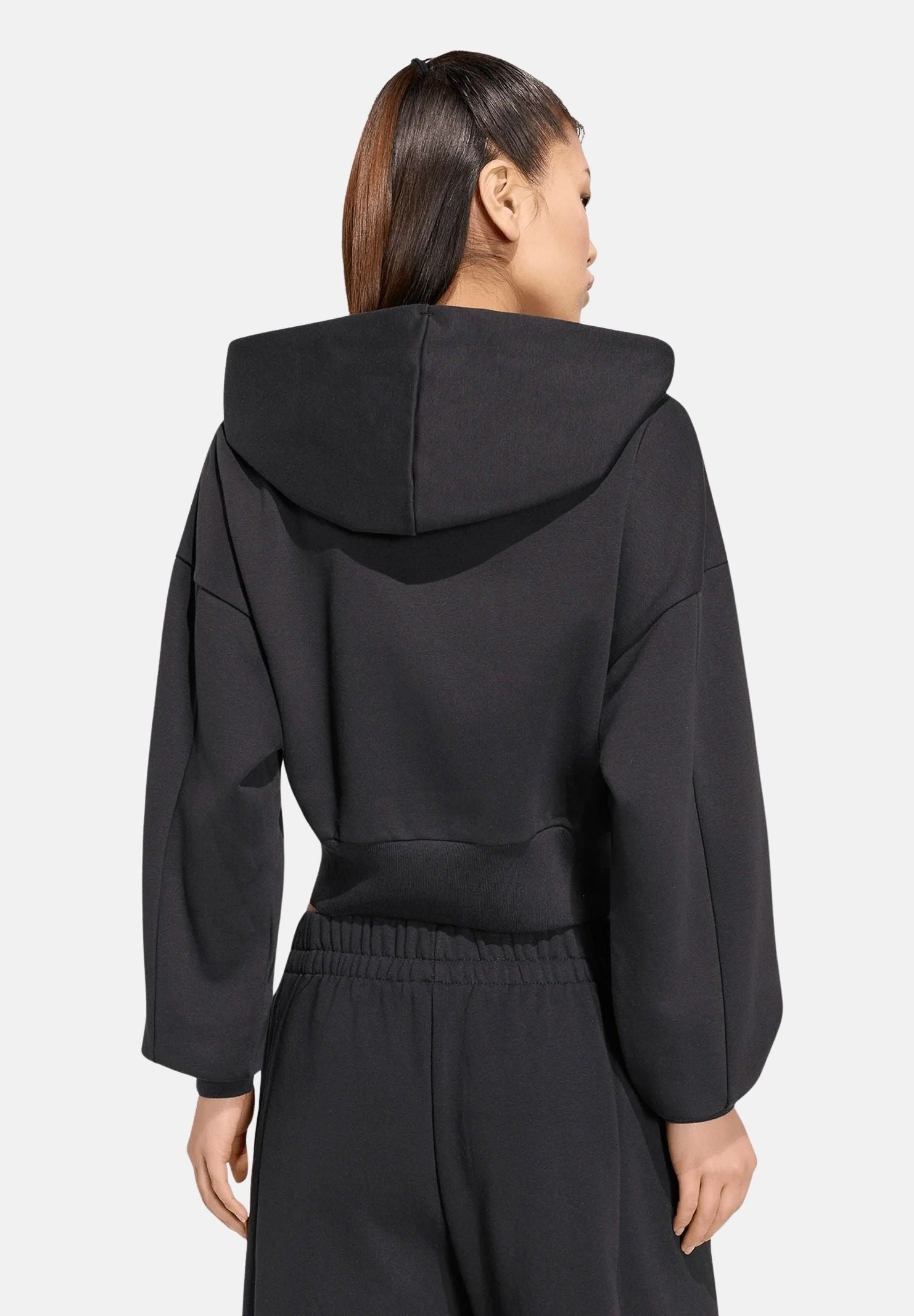 ADIDAS PERFORMANCE Felpa FLEECE con cappuccio, nero da donna <BR/> KF6245 . ADIDAS PERFORMANCE 