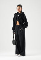 ADIDAS PERFORMANCE Felpa con zip FLEECE nera da donna <BR/> KF6245 . ADIDAS PERFORMANCE 