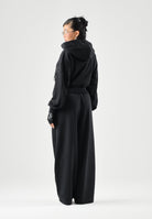 ADIDAS PERFORMANCE Felpa con zip FLEECE nera da donna <BR/> KF6245 . ADIDAS PERFORMANCE 