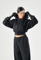 ADIDAS PERFORMANCE Felpa con zip FLEECE nera da donna <BR/> KF6245 . ADIDAS PERFORMANCE 