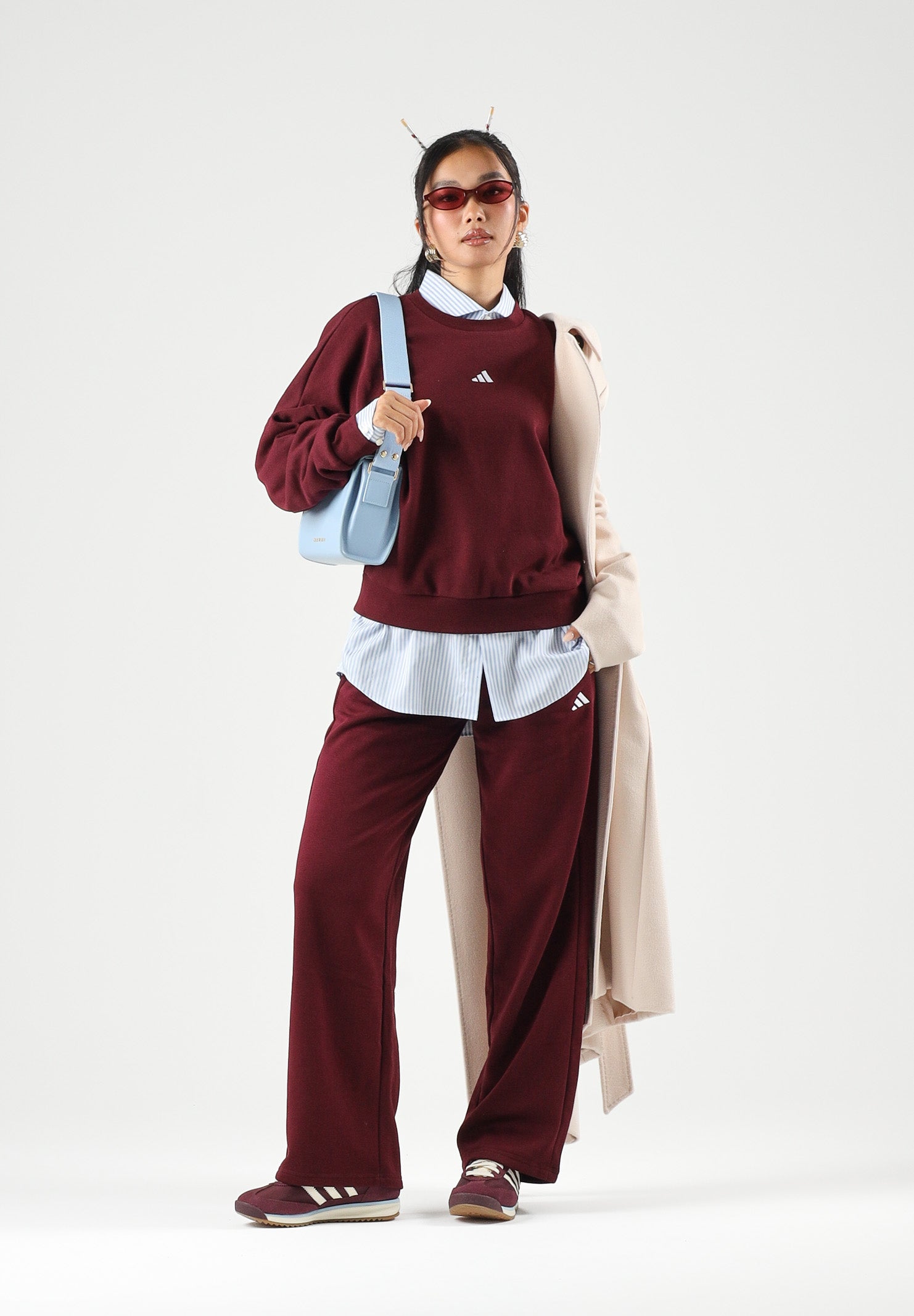 ADIDAS PERFORMANCE Felpa girocollo ESSENTIALS SMALL LOGO da donna KF8421 . ADIDAS PERFORMANCE 