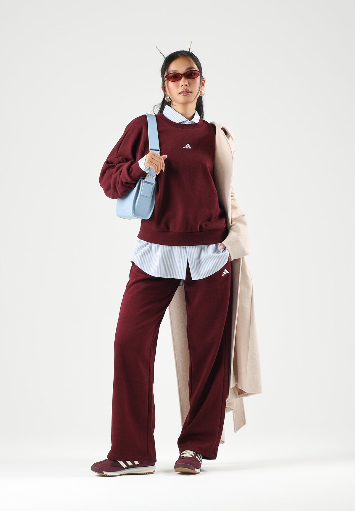 ADIDAS PERFORMANCE Felpa girocollo ESSENTIALS SMALL LOGO da donna KF8421 . ADIDAS PERFORMANCE 