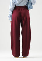 ADIDAS PERFORMANCE Pantaloni ESSENTIALS SMALL bordeaux con logo laterale da donna KF8426 . ADIDAS PERFORMANCE 
