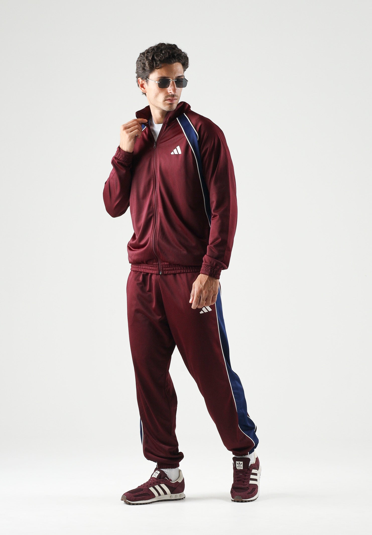 ADIDAS PERFORMANCE Tuta COLORBLOCK Maroon-amaranto, bordeaux da uomo KH2731 . ADIDAS PERFORMANCE 