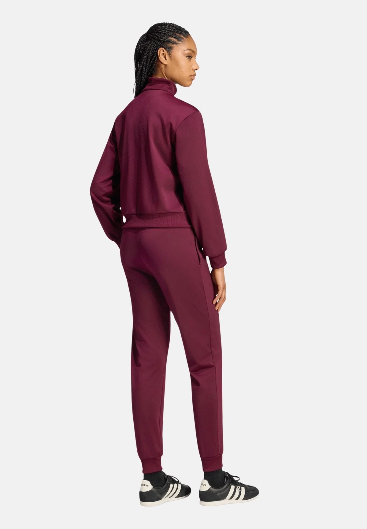 ADIDAS PERFORMANCE Tuta sportiva ESSENTIALS FEEL COZY Maroon bordeaux da  donna. KQ7582 . ADIDAS PERFORMANCE 