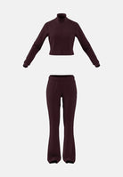ADIDAS PERFORMANCE Tuta CROPPED FLARED TRACKSUIT Maroon da donna. KQ7624 . ADIDAS PERFORMANCE 