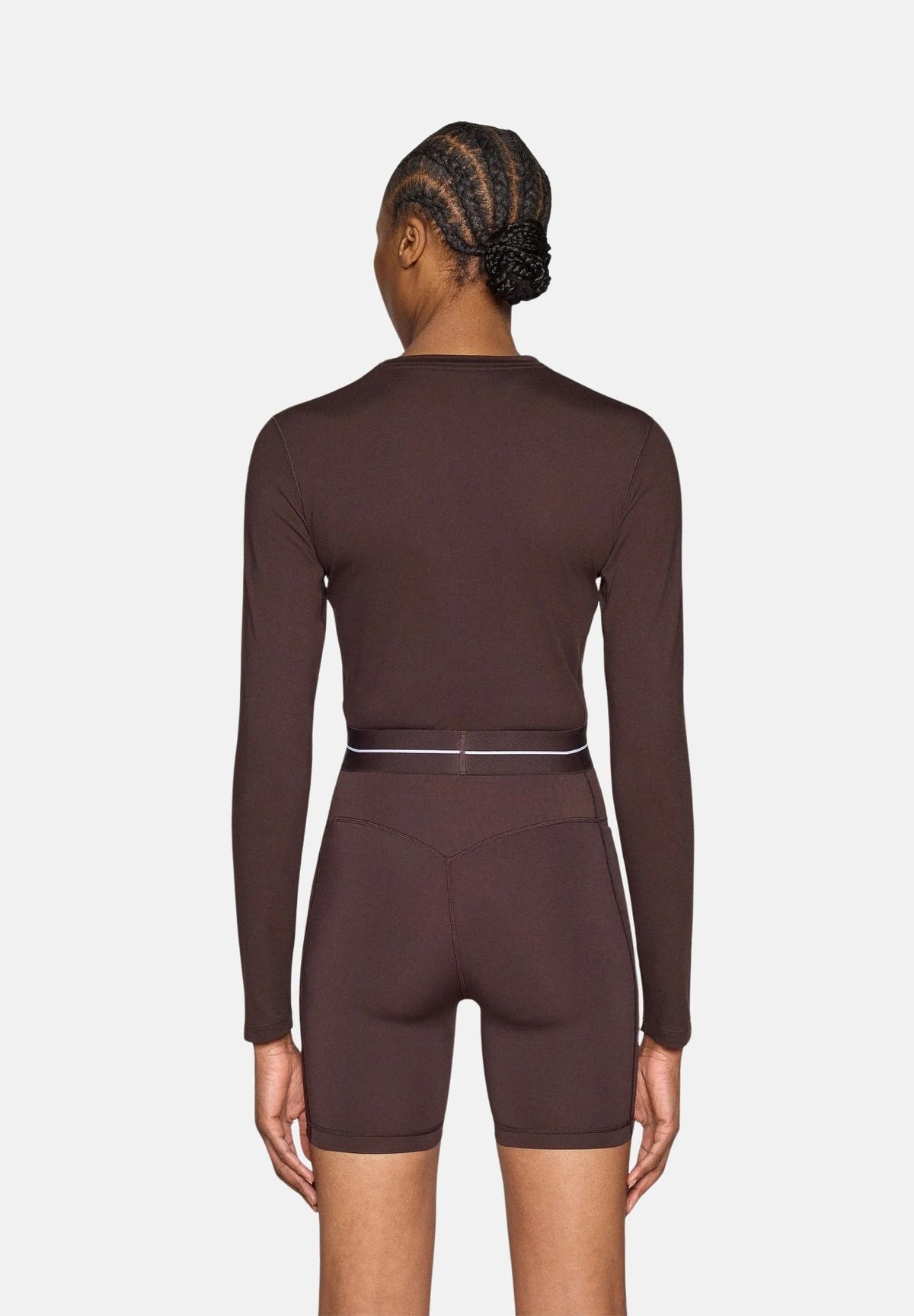 ADIDAS PERFORMANCE Top HYPERGLAM CROPPED Aurora Coffee marrone cioccolato da donna. KR0373 . ADIDAS PERFORMANCE 
