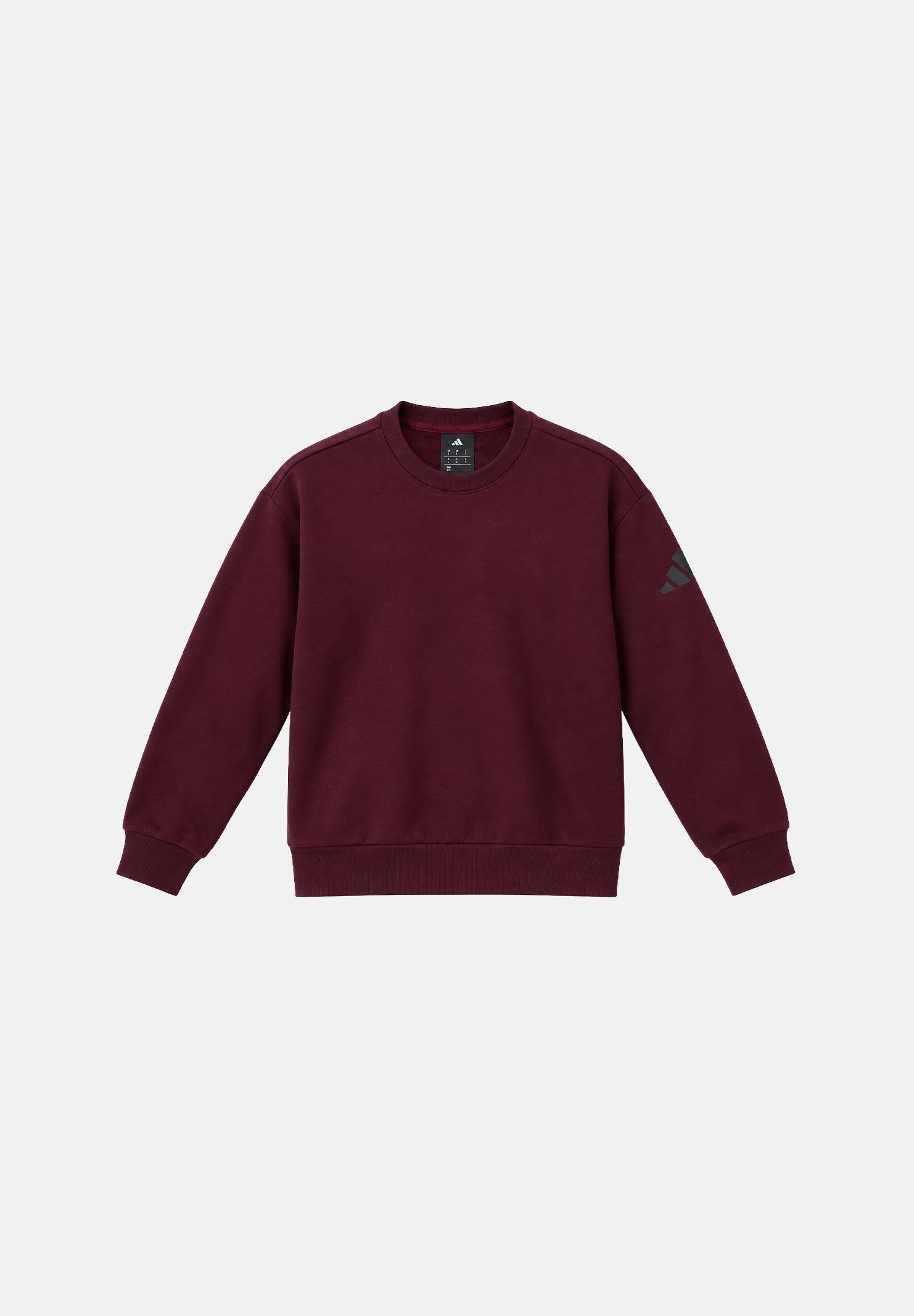 ADIDAS PERFORMANCE Felpa girocollo M SWT FL maroon bordeaux scuro da uomo KR5240 . ADIDAS PERFORMANCE 