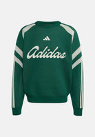 ADIDAS PERFORMANCE maglia girocollo House of Tiro Knitted T-Shirt CGREEN/IVORY verde scuro e avorio da uomo. KR5292 . ADIDAS PERFORMANCE 