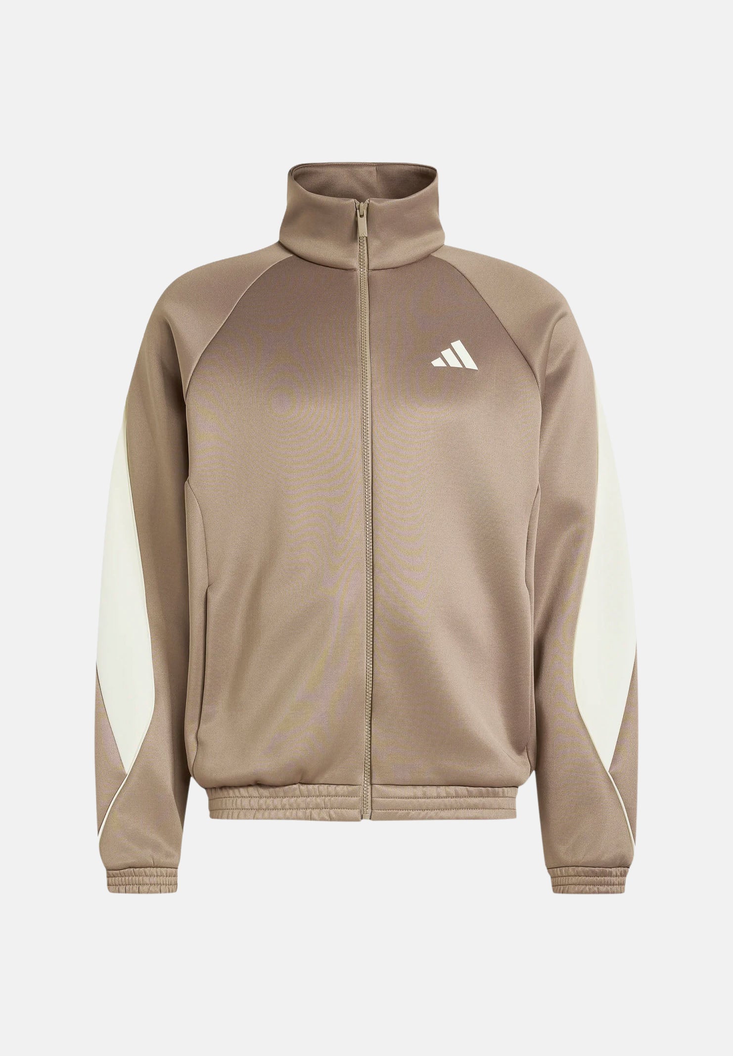 ADIDAS PERFORMANCE Felpa con zip Stadium Khaki Six beige e avorio uomo. KR7795 . ADIDAS PERFORMANCE 