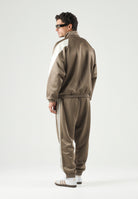 ADIDAS PERFORMANCE Felpa con zip Stadium Khaki Six beige e avorio uomo. KR7795 . ADIDAS PERFORMANCE 