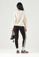 ADIDAS PERFORMANCE Leggings ESSENTIALS 3-STRIPES marrone da donna. KS6286 . ADIDAS PERFORMANCE 