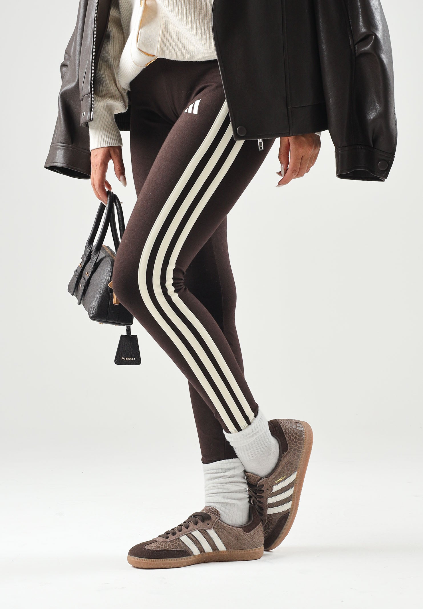 ADIDAS PERFORMANCE Leggings ESSENTIALS 3-STRIPES da donna. KS6286 . ADIDAS PERFORMANCE 