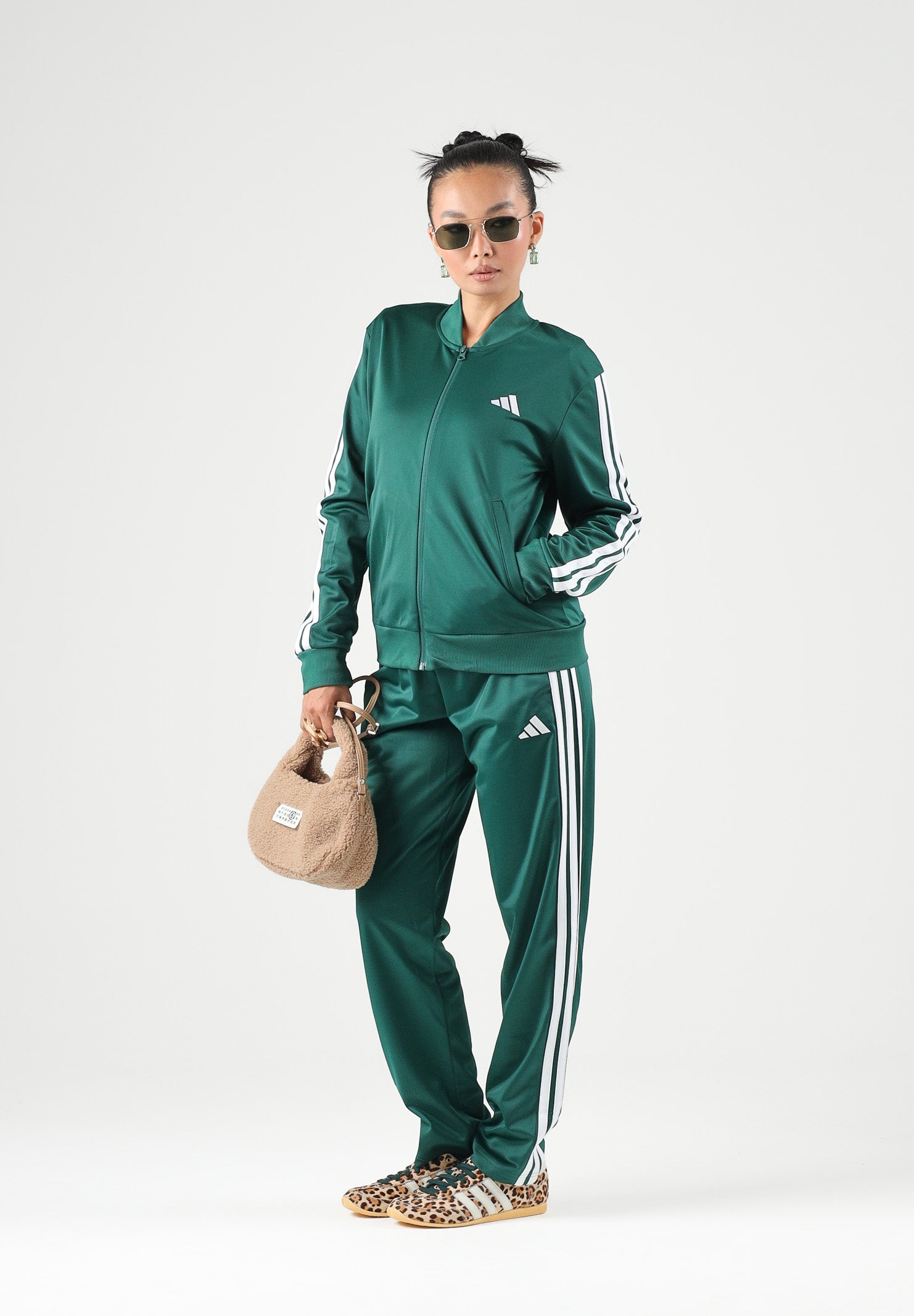 ADIDAS PERFORMANCE Tuta DAYREADY TRACKSUIT verde da donna KT0514 . ADIDAS PERFORMANCE 