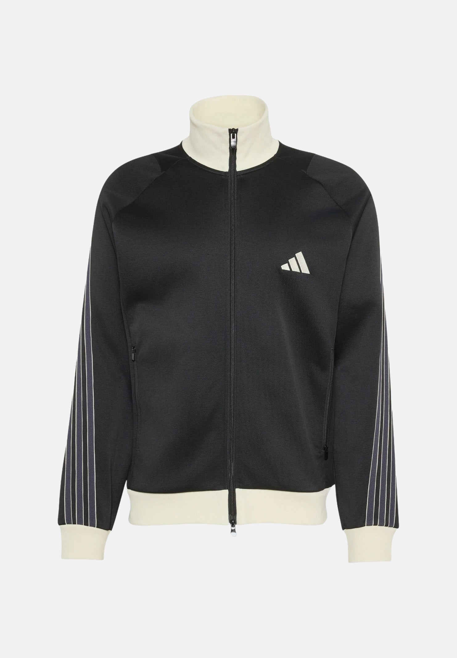 ADIDAS PERFORMANCE giacca da allenamento Stadium in piqué Black nero con dettagli avorio uomo. KV5898 . ADIDAS PERFORMANCE 