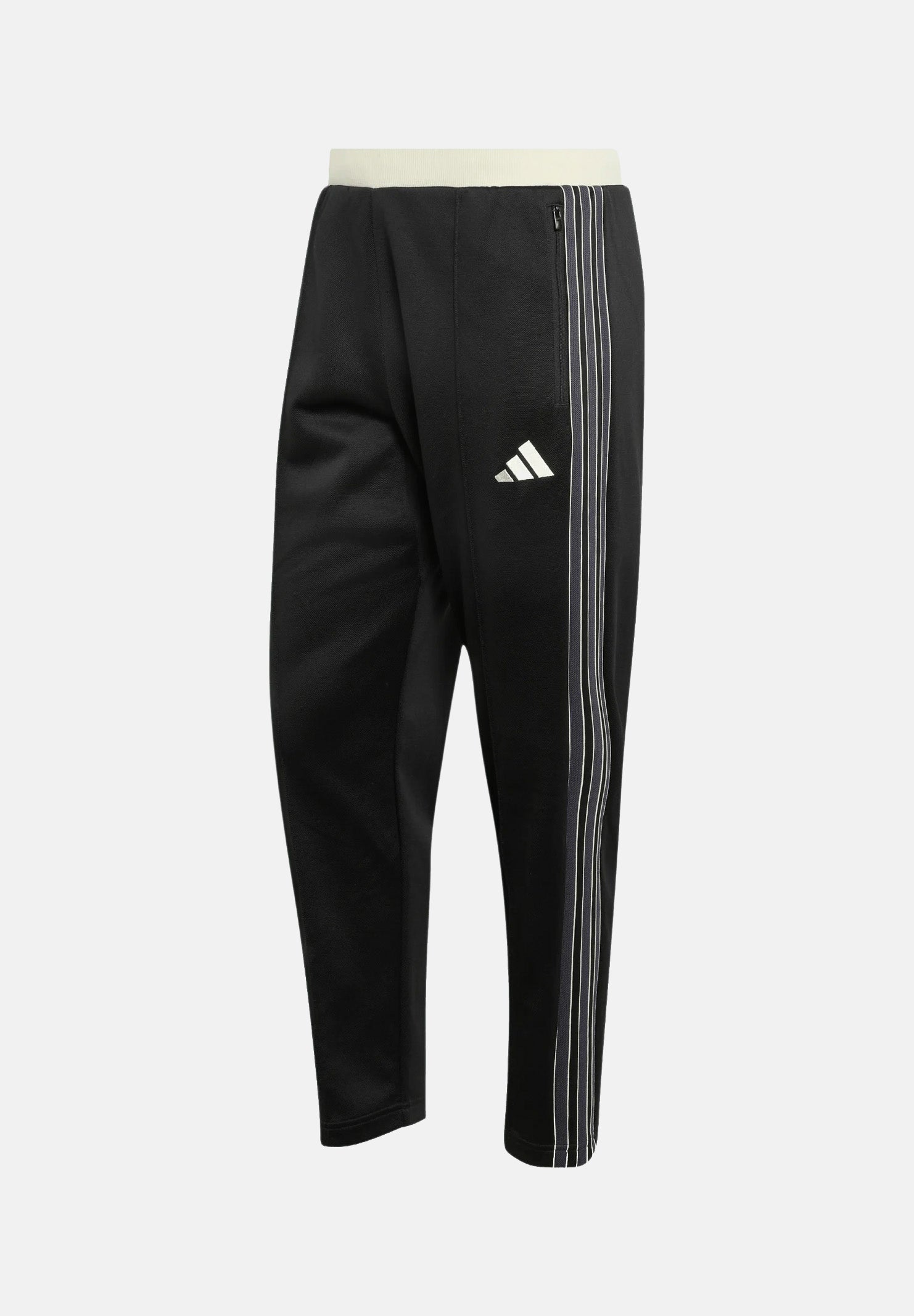 ADIDAS PERFORMANCE Pantaloni sportivi Stadium Regular Fit Piqué Track Pants Black nero con dettagli grigi e avorio uomo. KV5918 . ADIDAS PERFORMANCE 