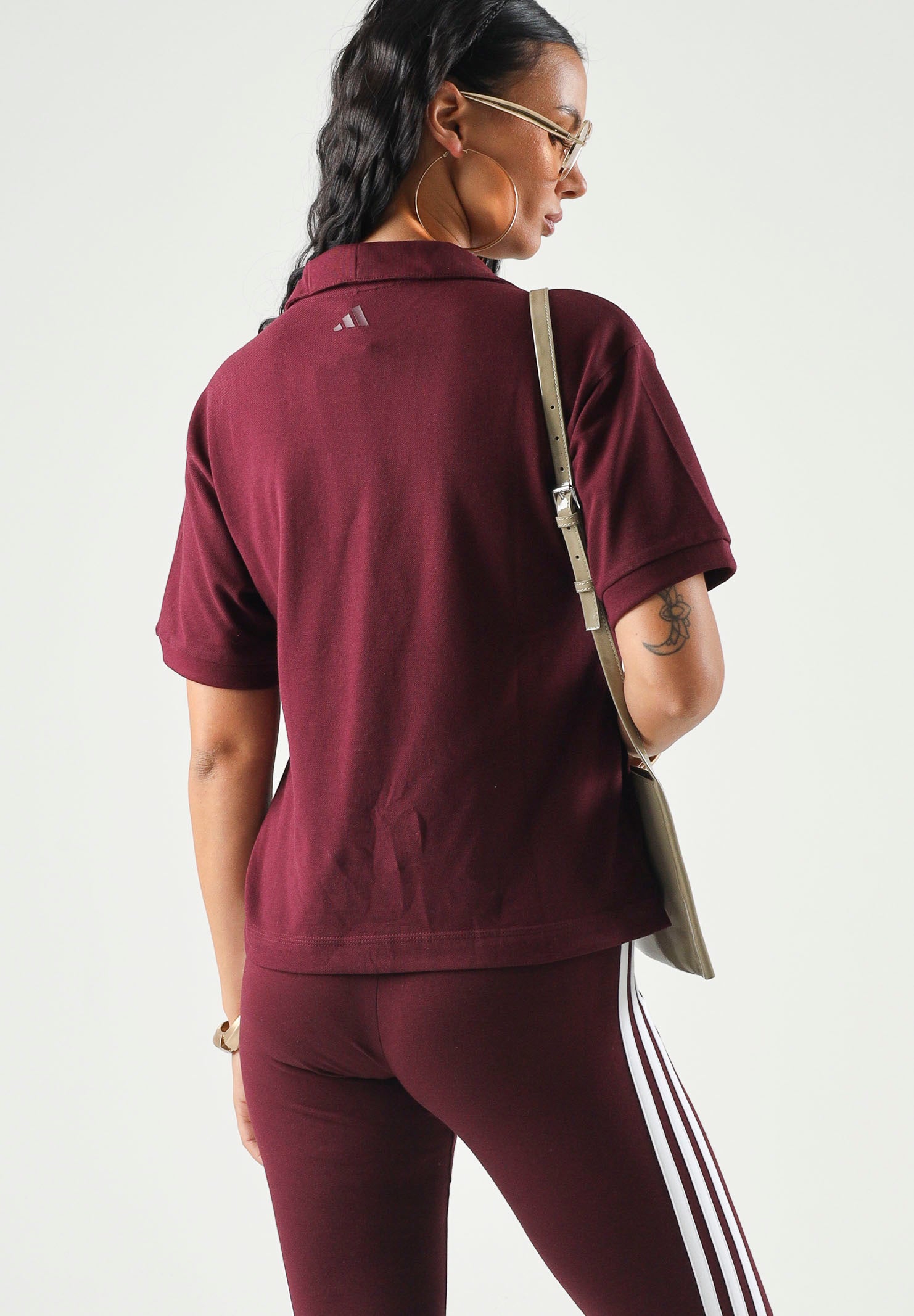 ADIDAS PERFORMANCE Polo GRAPHIC SEASONAL bordeaux da donna KV6856 . ADIDAS PERFORMANCE 