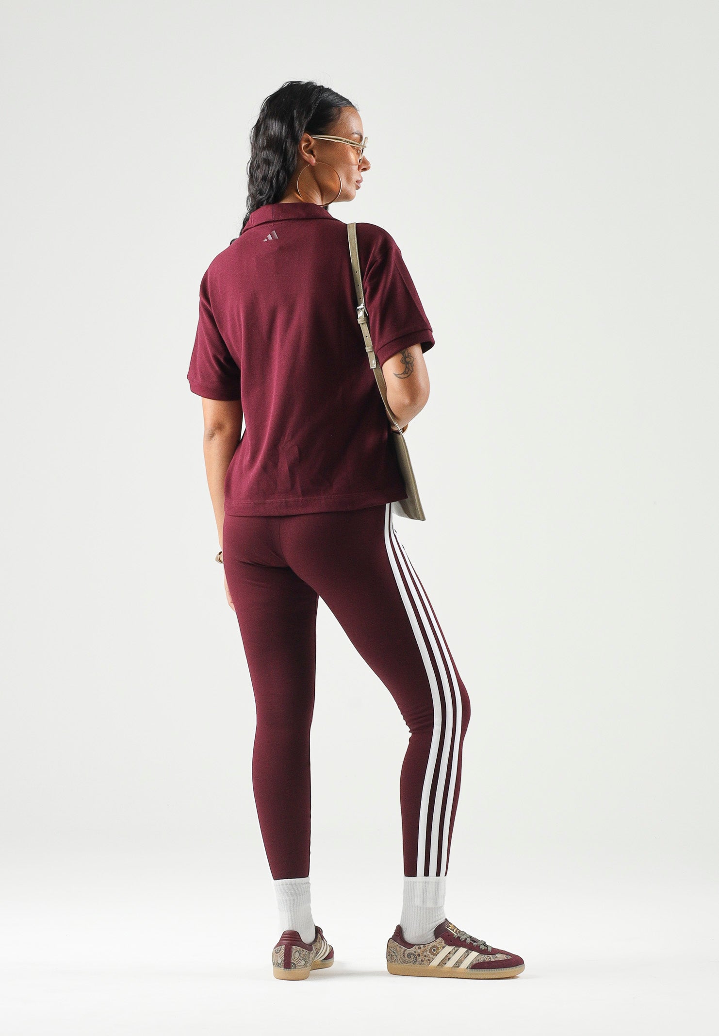 ADIDAS PERFORMANCE Polo GRAPHIC SEASONAL bordeaux da donna KV6856 . ADIDAS PERFORMANCE 
