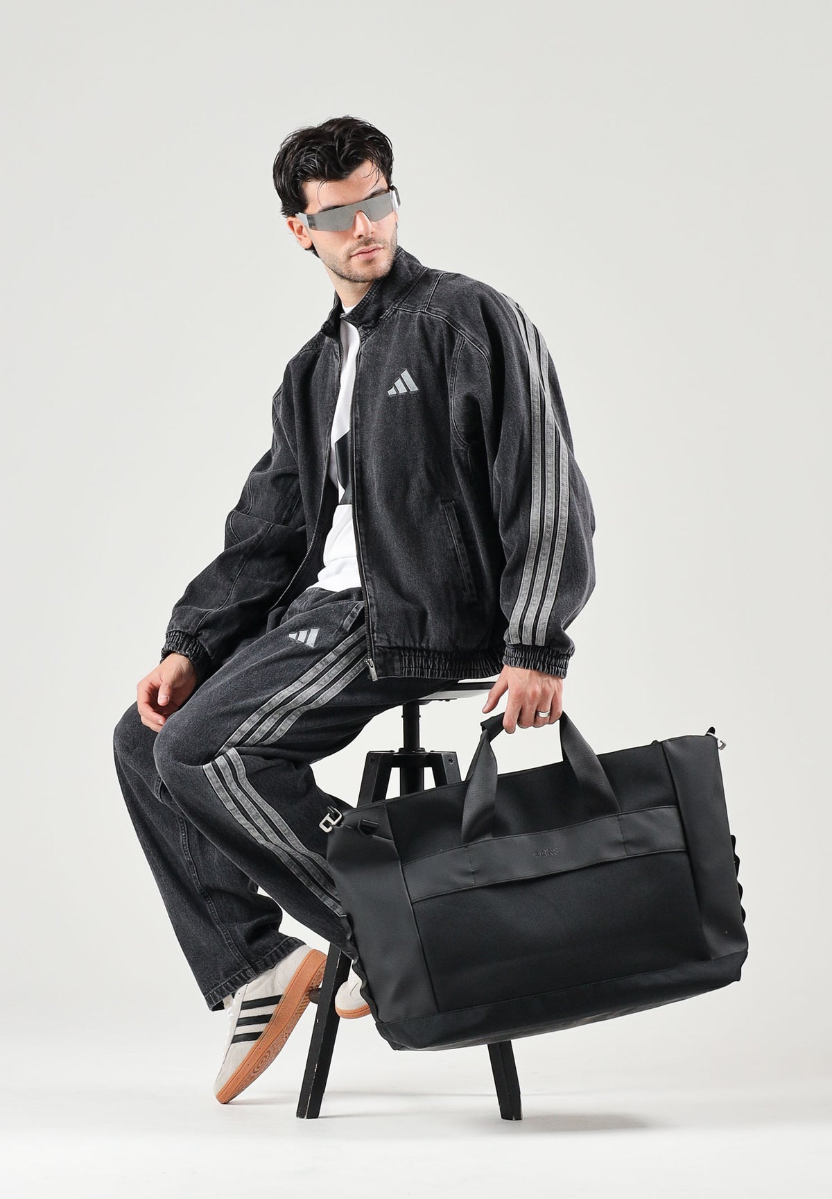ADIDAS PERFORMANCE jeans sportivi Black nero da uomo. KV8336 . ADIDAS PERFORMANCE 
