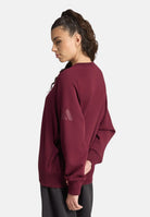 ADIDAS PERFORMANCE Felpa ESSENTIALS FLEECE SWEATSHIRT Maroon bordeaux donna. KW0922 . ADIDAS PERFORMANCE 