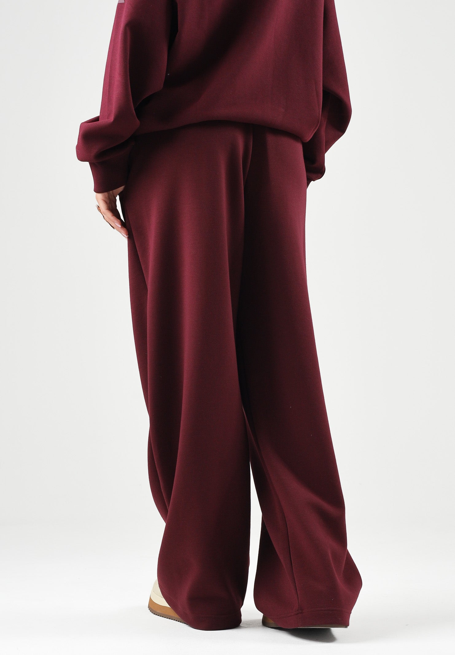ADIDAS PERFORMANCE Pantaloni sportivi SLIM OPEN-HEM Maroon bordeaux da donna. KW0931 . ADIDAS PERFORMANCE 