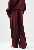 ADIDAS PERFORMANCE Pantaloni sportivi SLIM OPEN-HEM Maroon bordeaux da donna. KW0931 . ADIDAS PERFORMANCE 