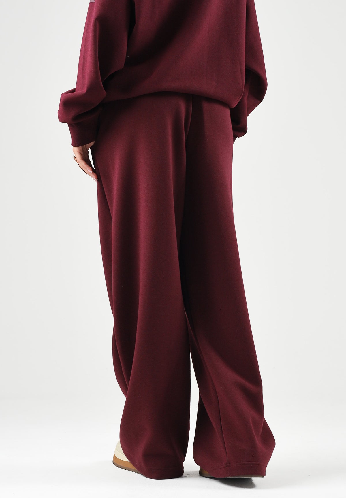 ADIDAS PERFORMANCE Pantaloni sportivi SLIM OPEN-HEM Maroon bordeaux da donna. KW0931 . ADIDAS PERFORMANCE 