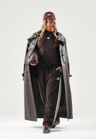 ADIDAS PERFORMANCE Felpa ESSENTIALS 3-STRIPES FLEECE marrone da donna KX0792 . ADIDAS PERFORMANCE 
