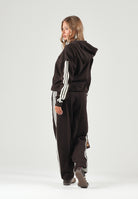 ADIDAS PERFORMANCE Felpa ESSENTIALS 3-STRIPES FLEECE marrone da donna KX0792 . ADIDAS PERFORMANCE 