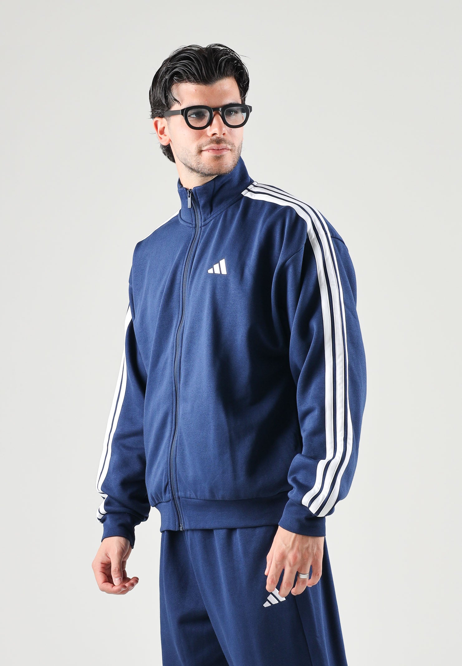 ADIDAS PERFORMANCE  Tuta sportiva TENABL/WHIT blu navy e bianca da uomo. KY2283 . ADIDAS PERFORMANCE 