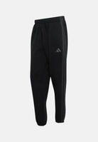 ADIDAS PERFORMANCE pantaloni sportivi Essentials 3-Stripes Fleece Tapered Cuffed Pants Black/Carbon nero da uomo. KY4124 . ADIDAS PERFORMANCE 