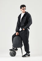 ADIDAS PERFORMANCE Pantaloni sportivi Essentials 3-Stripes Fleece neri per uomo KY4124 . ADIDAS PERFORMANCE 