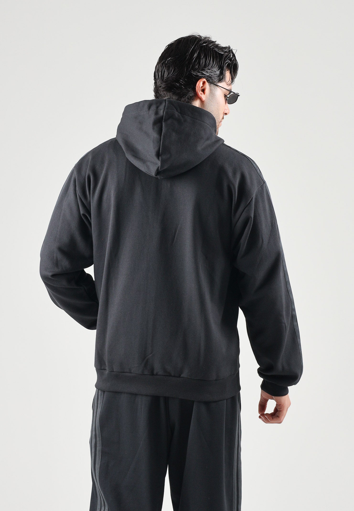 ADIDAS PERFORMANCE felpa con zip e cappuccio Black/Carbon nera da uomo. KY4140 . ADIDAS PERFORMANCE 