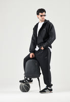 ADIDAS PERFORMANCE felpa con zip e cappuccio Black/Carbon nera da uomo. KY4140 . ADIDAS PERFORMANCE 