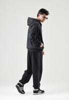 ADIDAS PERFORMANCE felpa con zip e cappuccio Black/Carbon nera da uomo. KY4140 . ADIDAS PERFORMANCE 