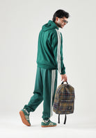 ADIDAS PERFORMANCE felpa con cappuccio CGREEN/OWHI verde  e bianco uomo. KZ1413 . ADIDAS PERFORMANCE 