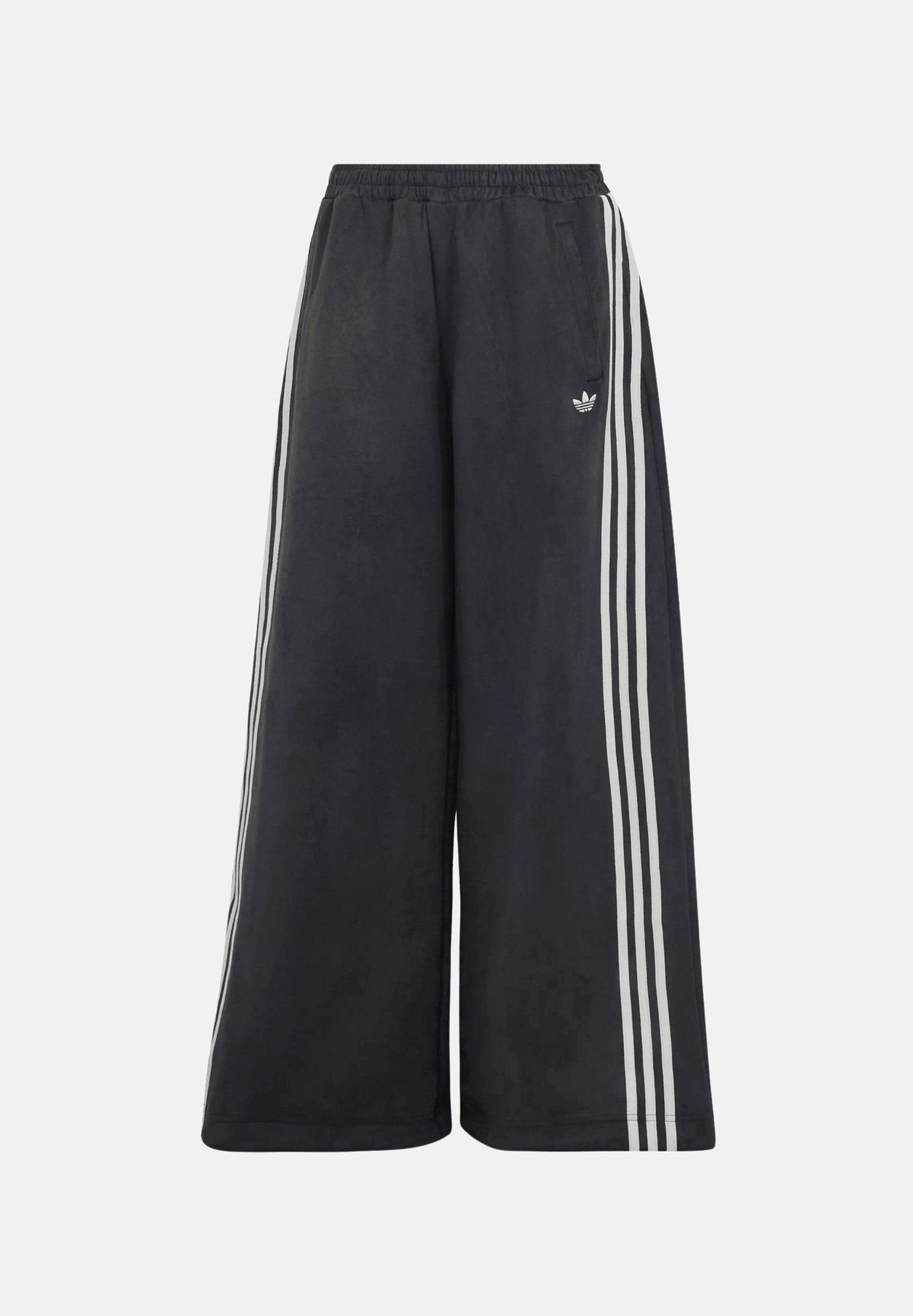 ADIDAS ORIGINALS Pantaloni ADILENIUM SEASON 6 FAUX SUEDE TRACK PANT Black neri da donna, effetto camoscio, bande laterali e tasche con zip.<BR/> LH1928 . ADIDAS PERFORMANCE 