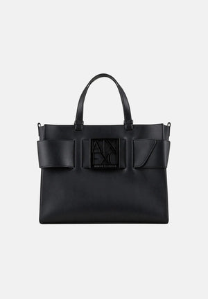ARMANI EXCHANGE Shopper nera da donna con logo 9426890A874 00020 ARMANI EXCHANGE 